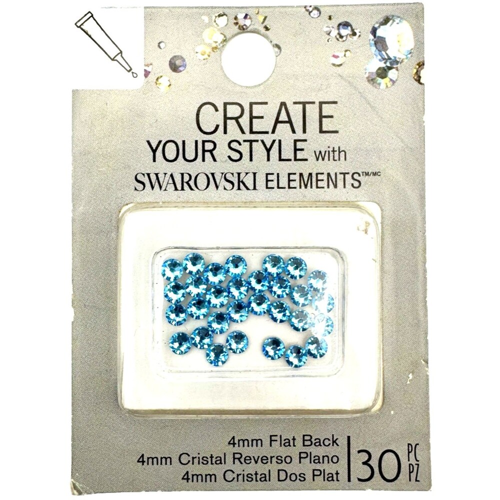 Eksuccess Create Your Style With Swarovski Elements 2013 4mm Flat Back 30pcs